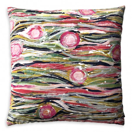 Coussin - AURORE BOREALE rose