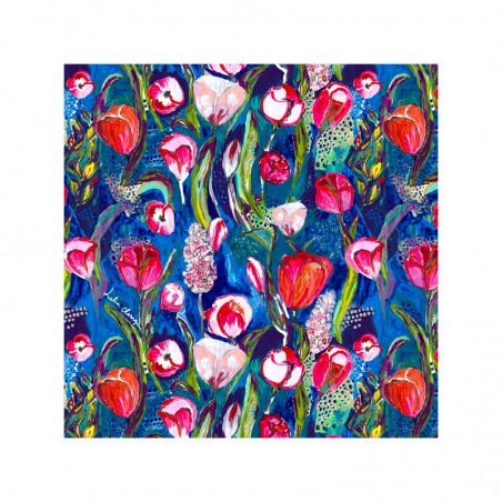 FOULARD - GIVERNY bleu