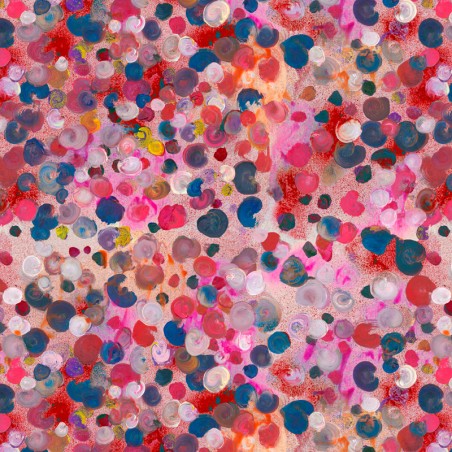 Tissu - BUBBLE rose